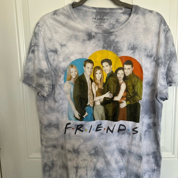 Y2K FRIENDS Gray Cotton T-Shirt - Picture 3 of 5